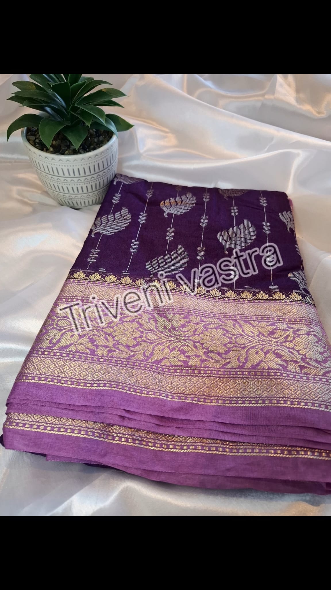 Silk saree with Running blouse