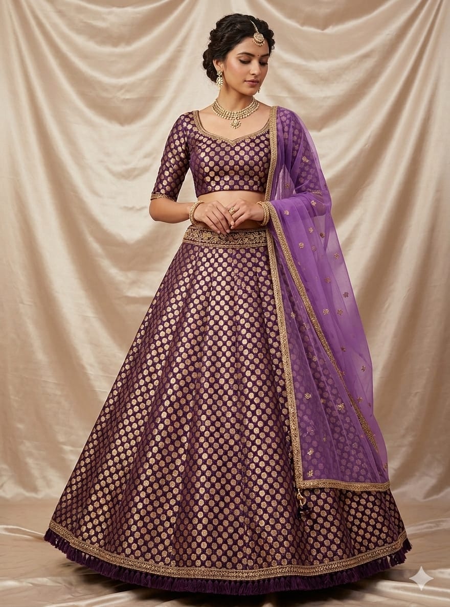 Lahenga- purple