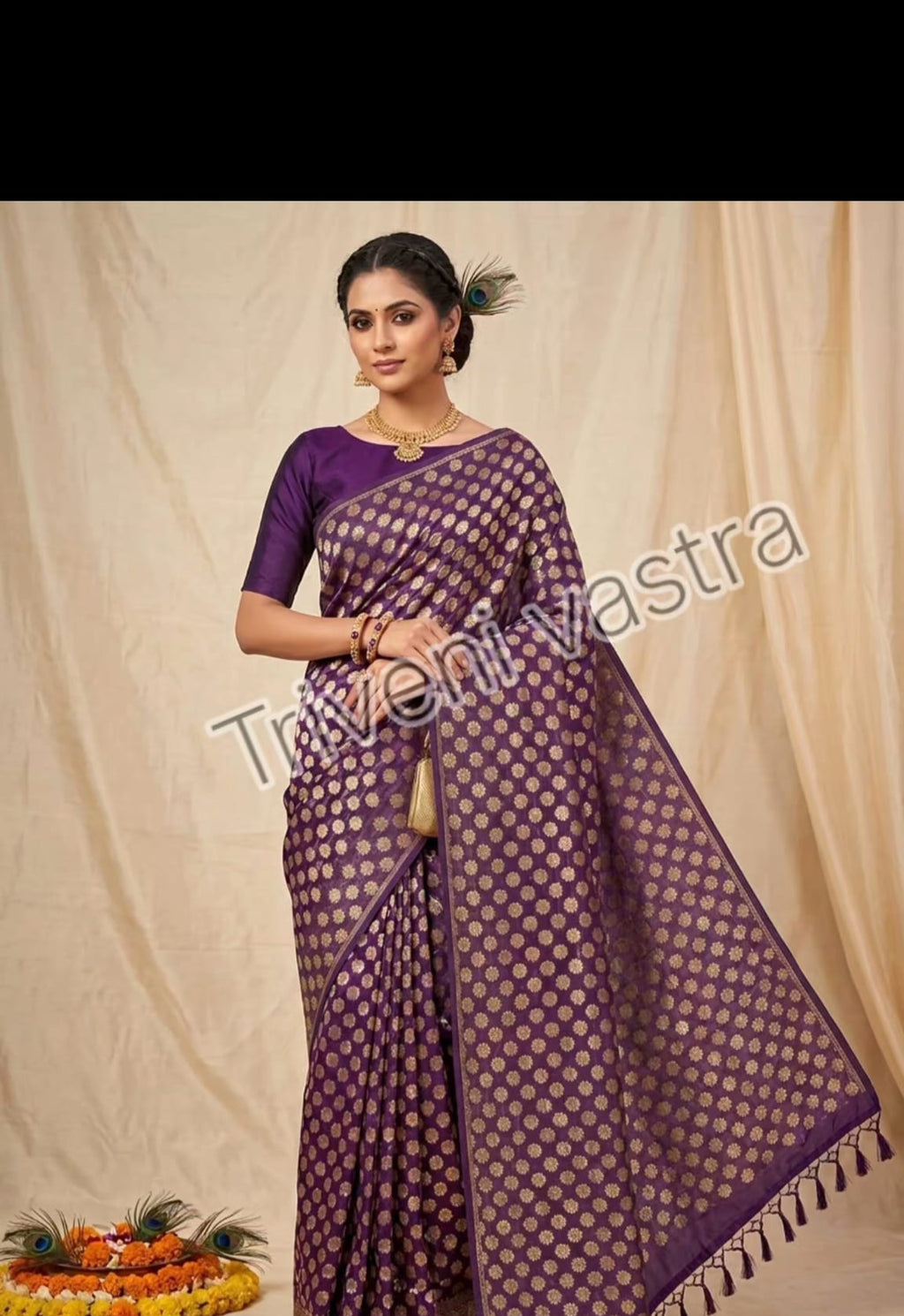 Soft net saree