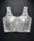 Designer  ready made blouse- silver