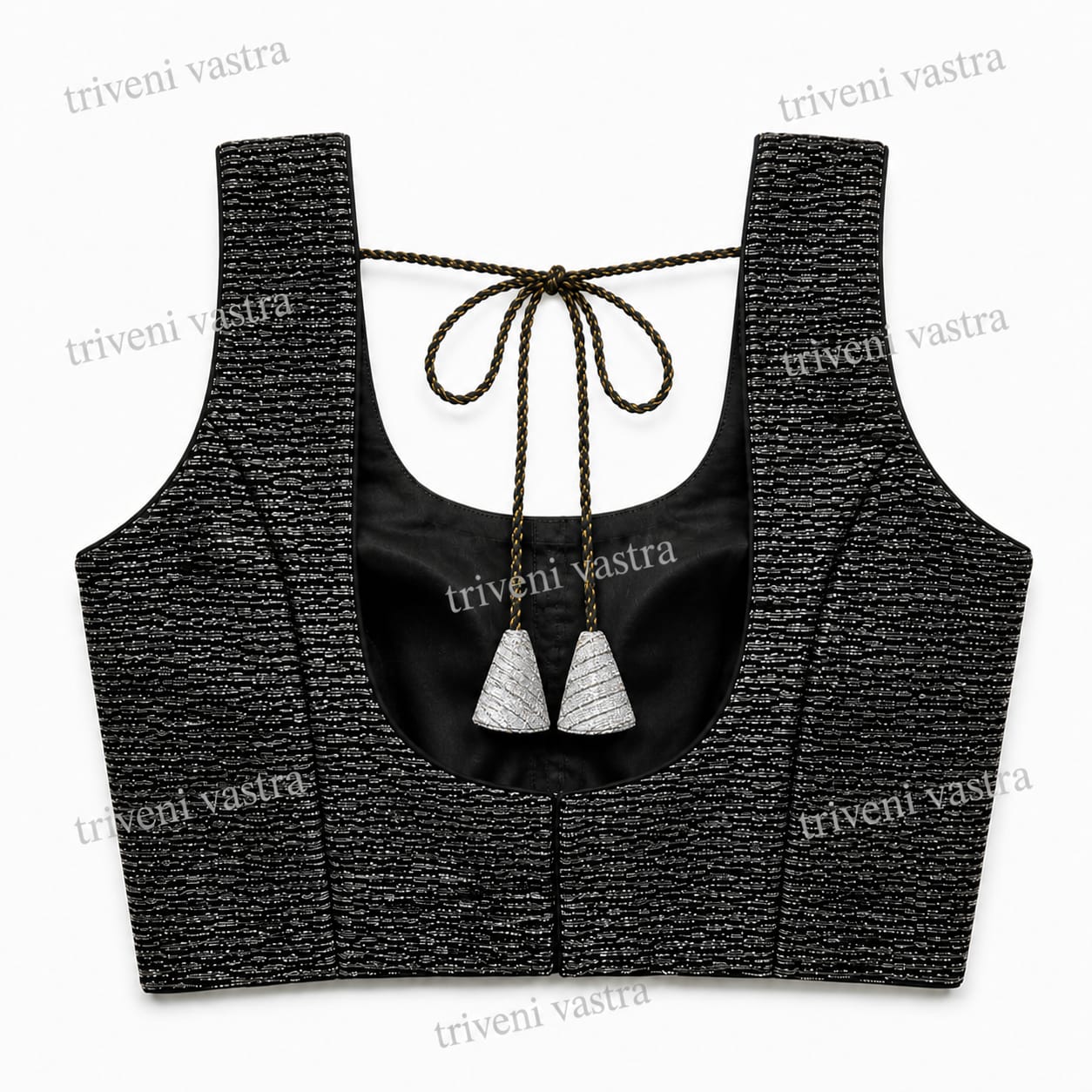 Designer readymade blouse - Black