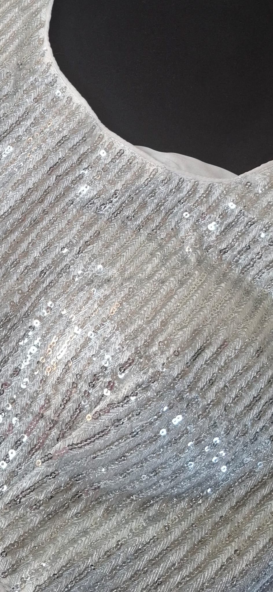 Designer  ready made blouse- silver