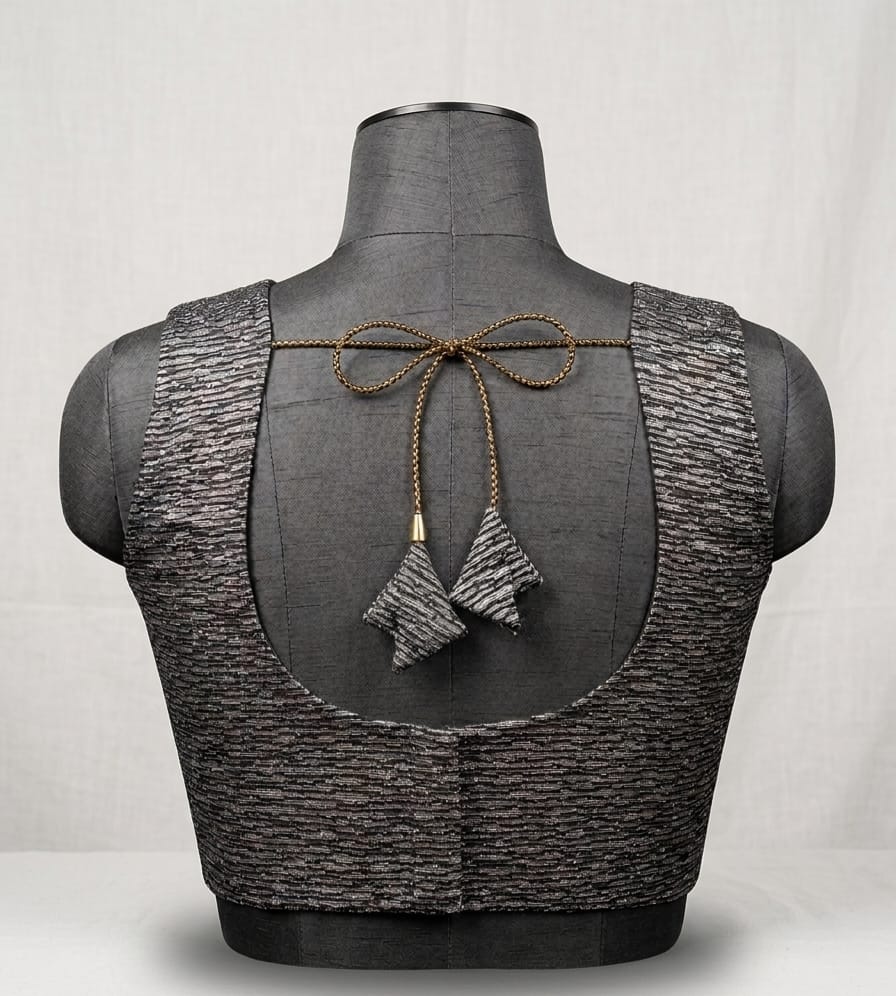 Designer readymade blouse - Black