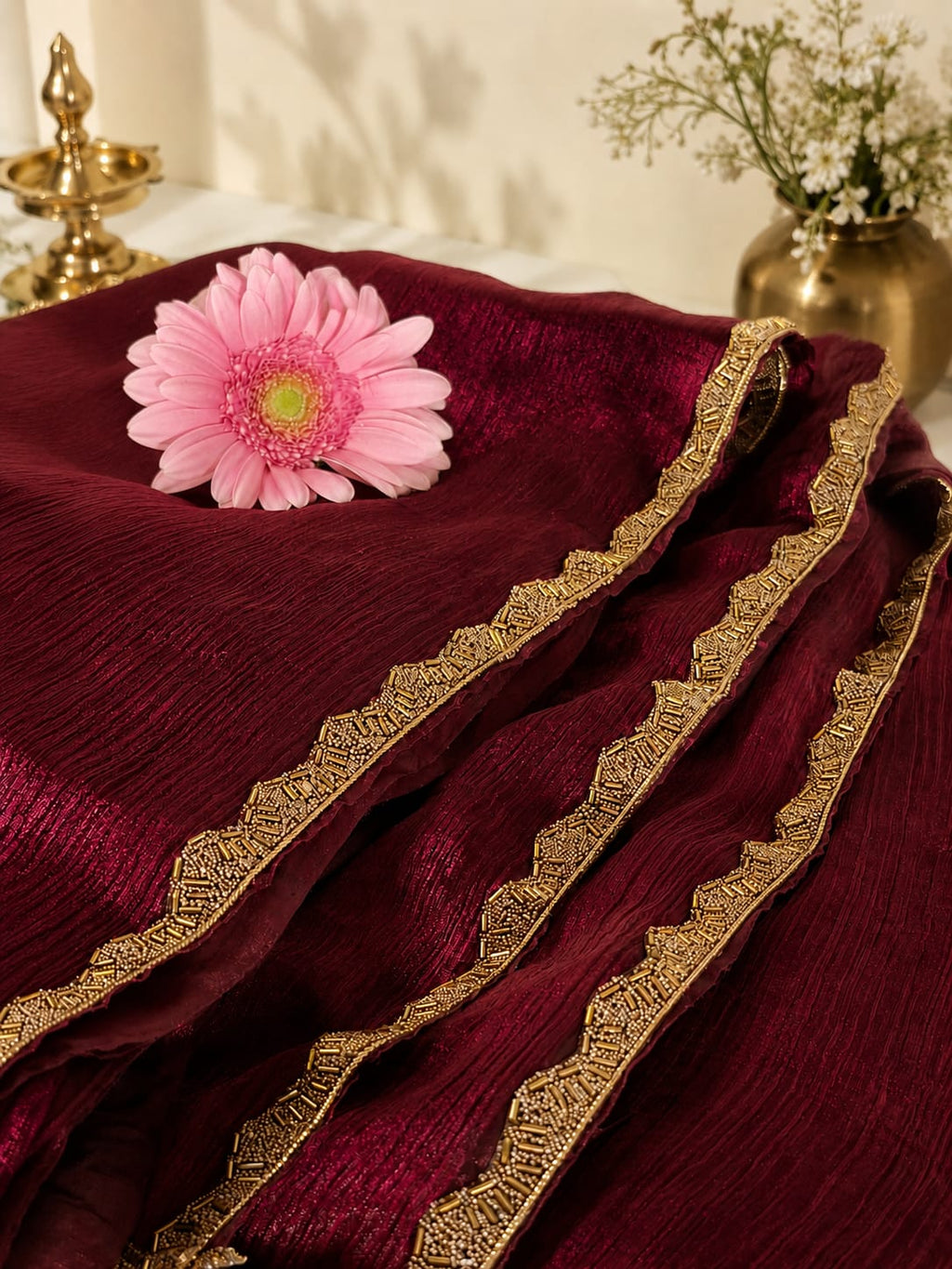 Silk saree - Brown