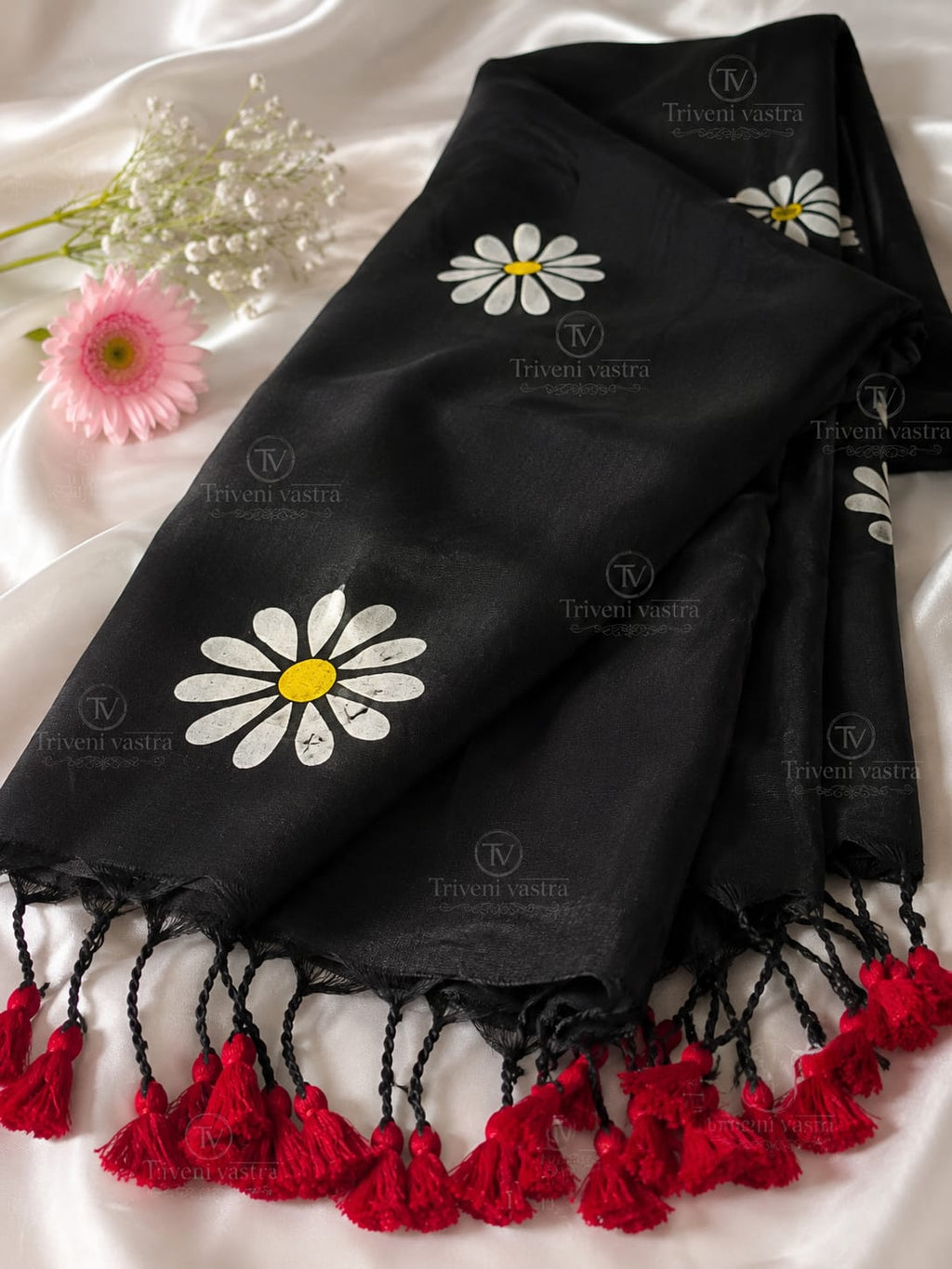 Khadi Mul Cotton saree - Black
