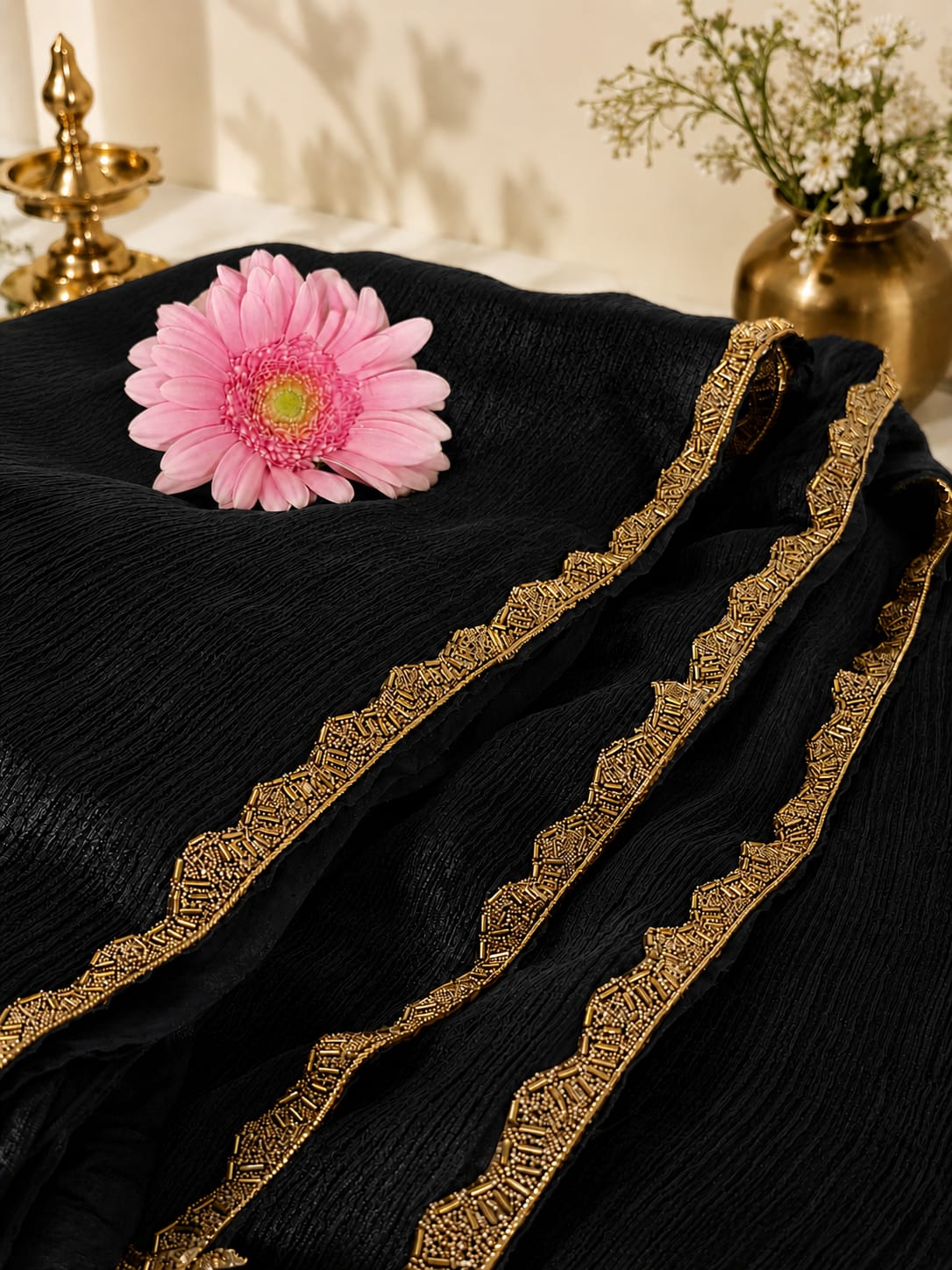 Silk saree - Black