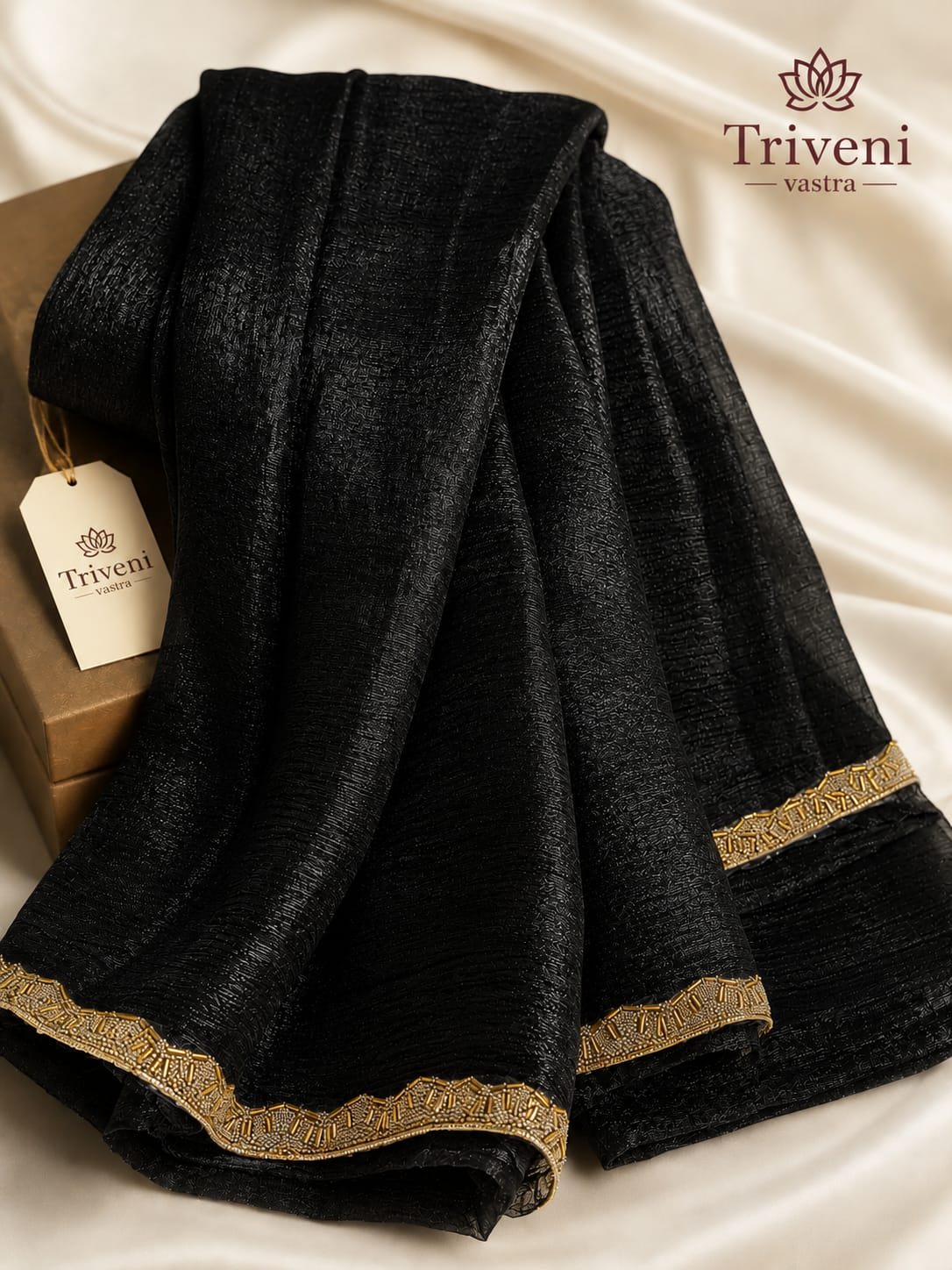 Silk saree - Black