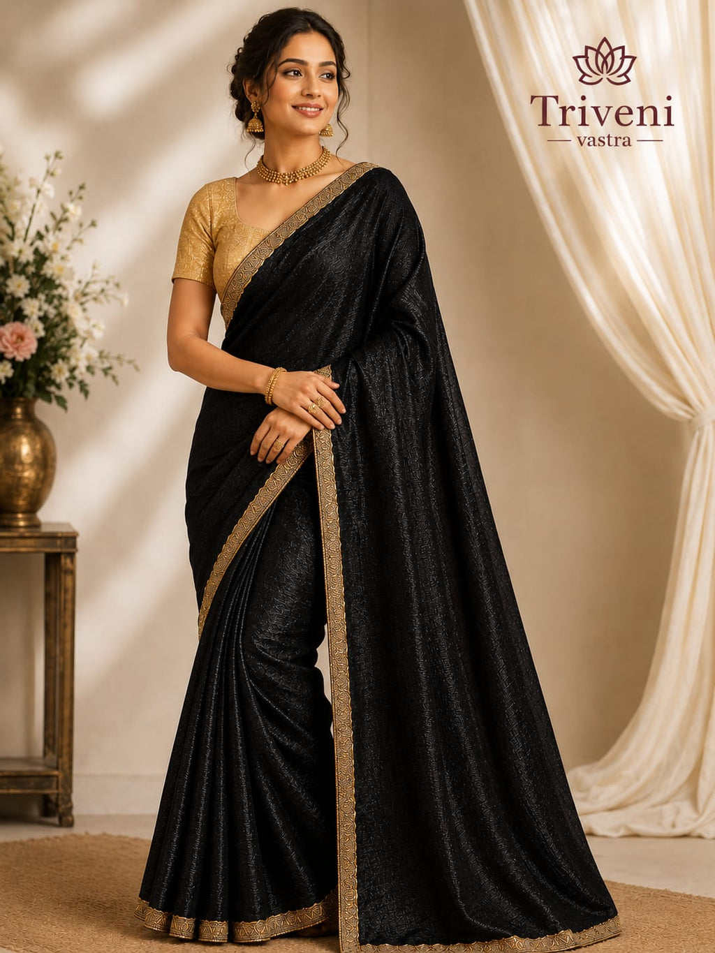 Silk saree - Black