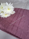 Vichitra silk saree - peach