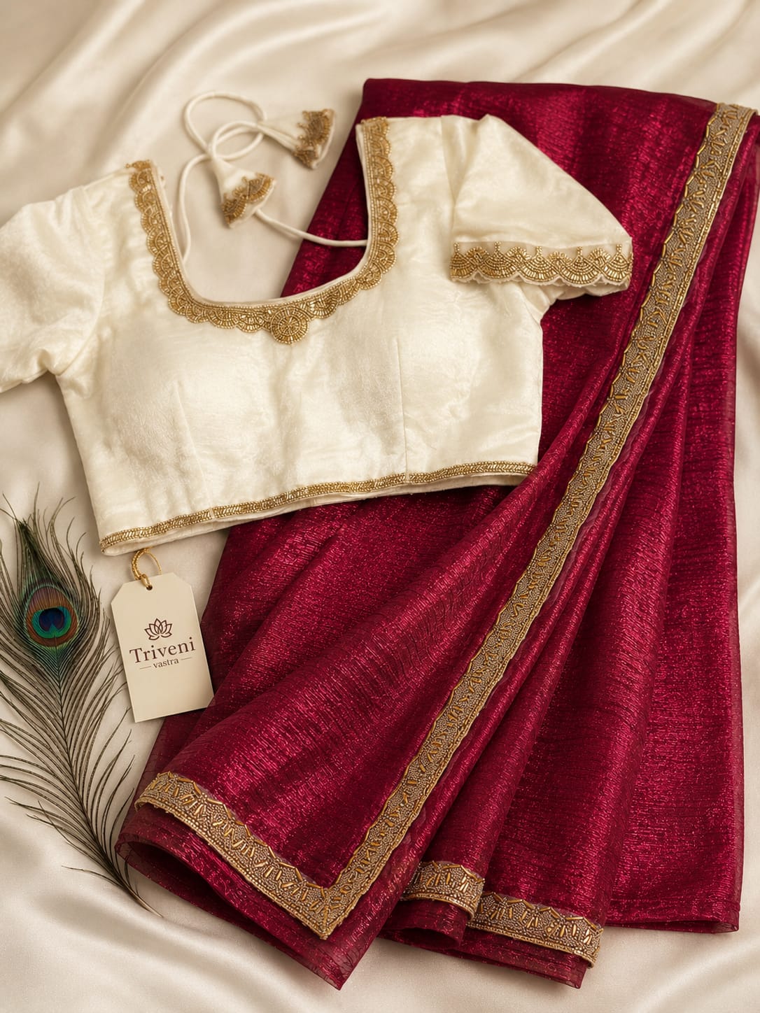 Silk saree - Brown