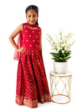 Girls' 3-Piece Lehenga Choli Set .
