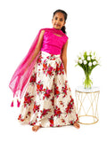 Kids Floral Elegance Lehenga Choli Set