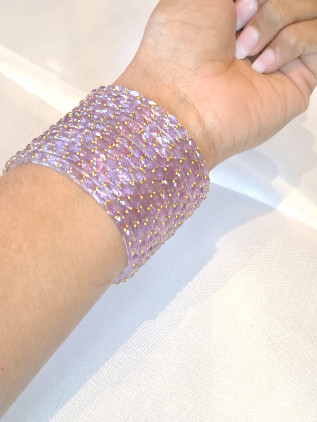 Glass bangles- Lavender/ purple