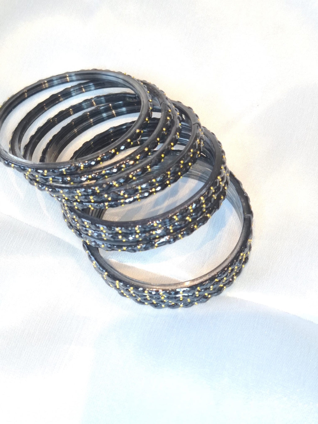 Glass bangles - Black
