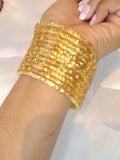 Glass bangles - Golden