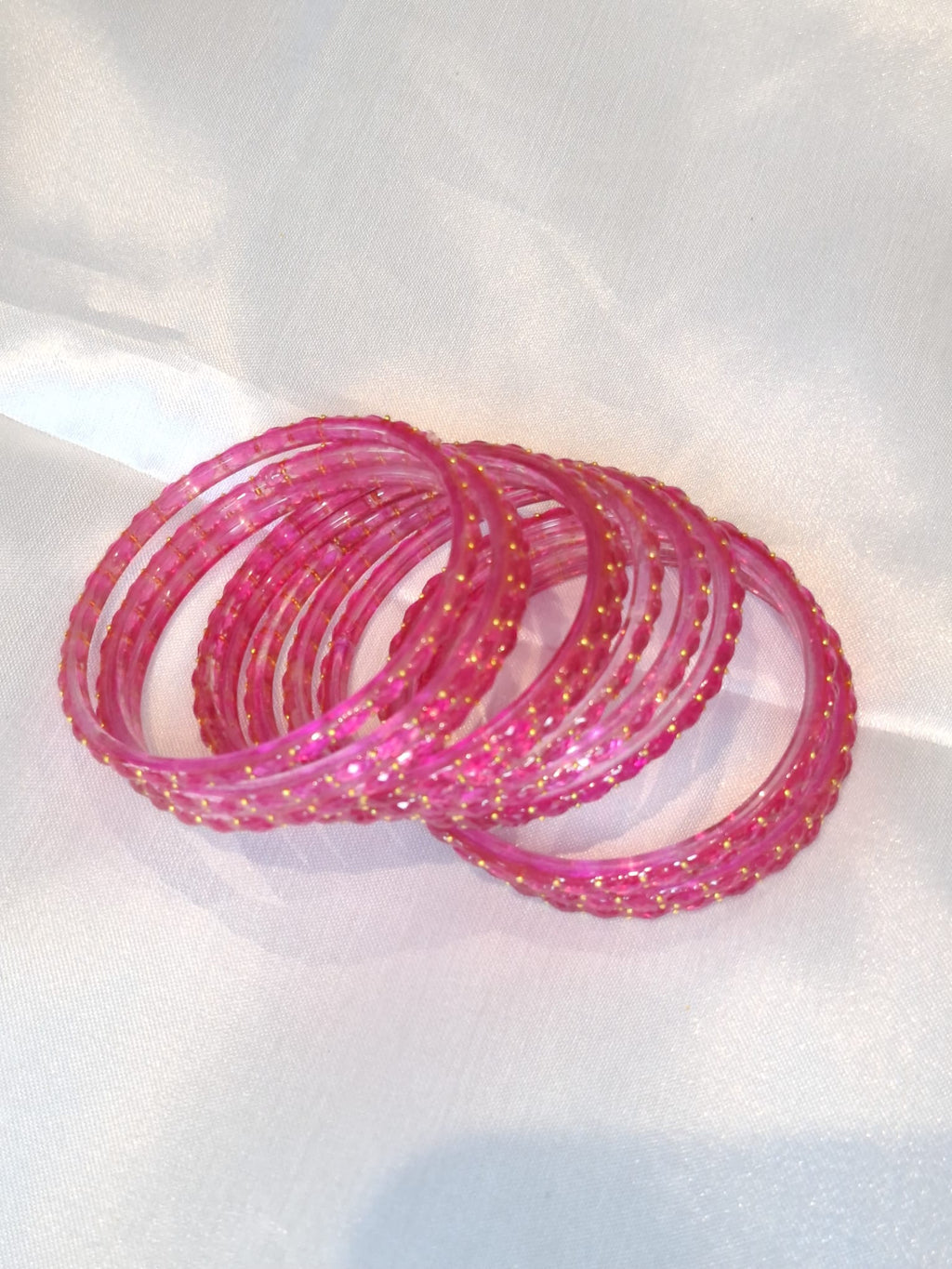 Glass bangles - Pink
