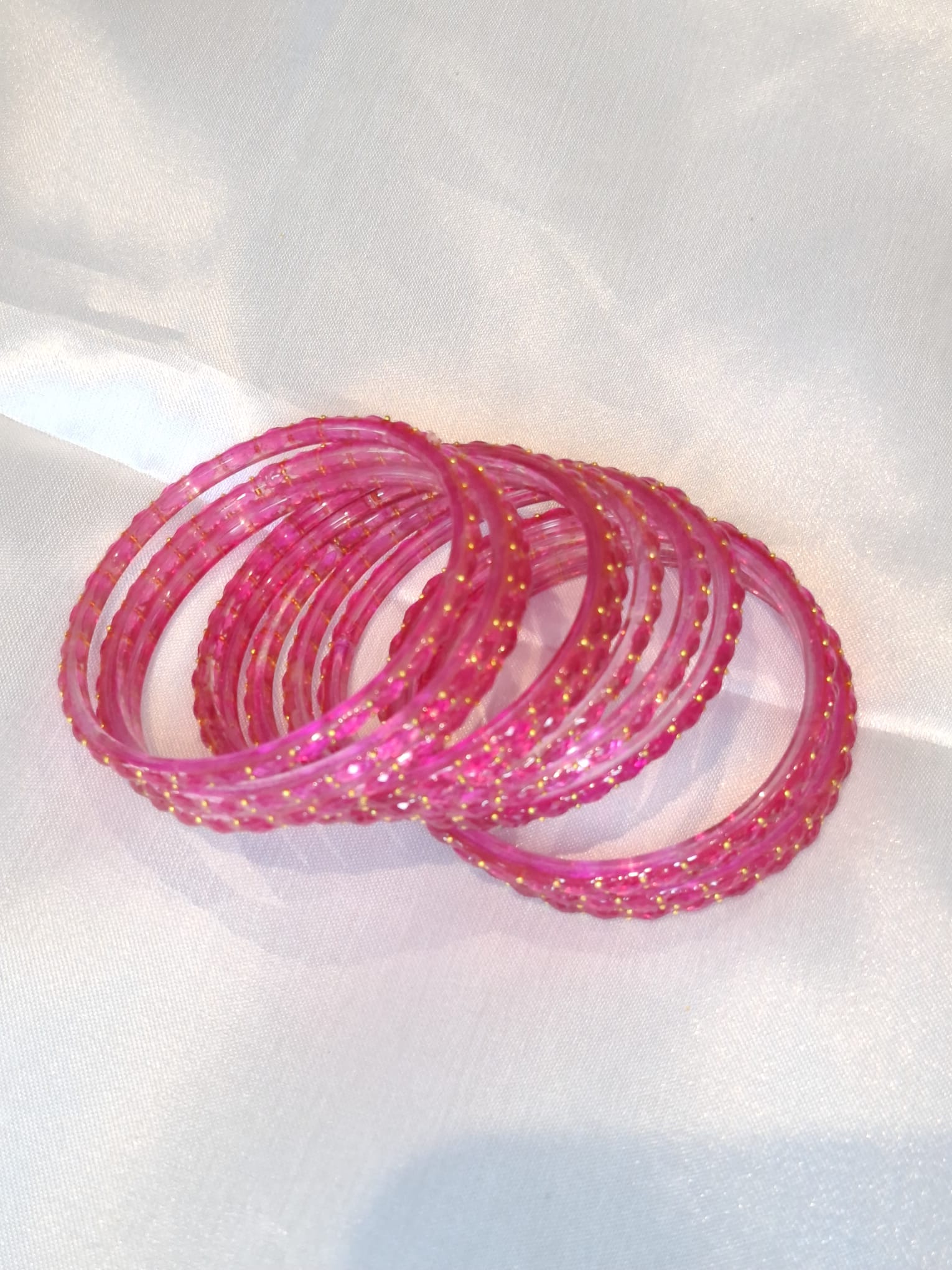 Glass bangles - Pink