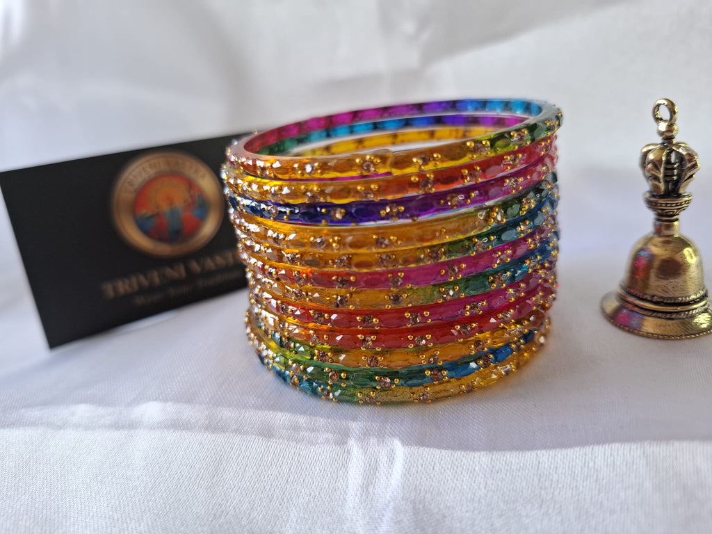 Glass bangles - Multicolour