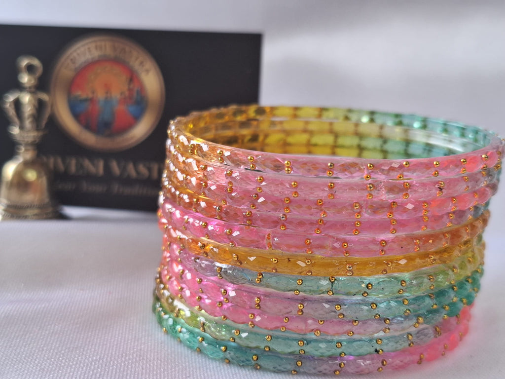 Glass bangles - Multicoloured