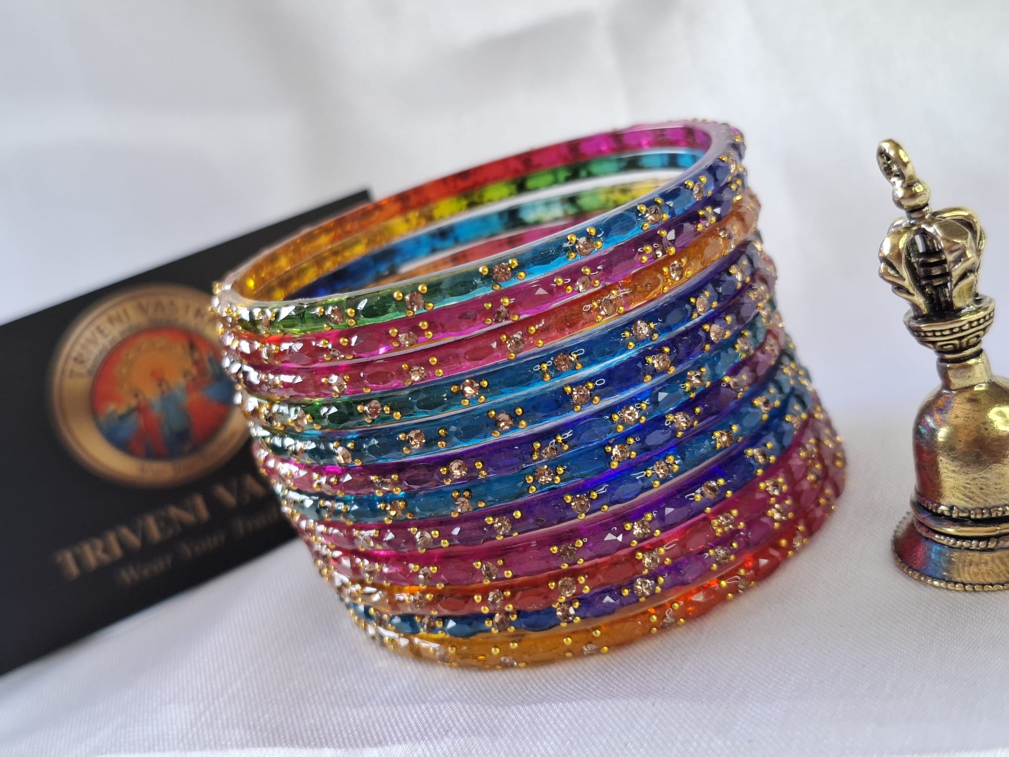 Glass bangles - Multicolour