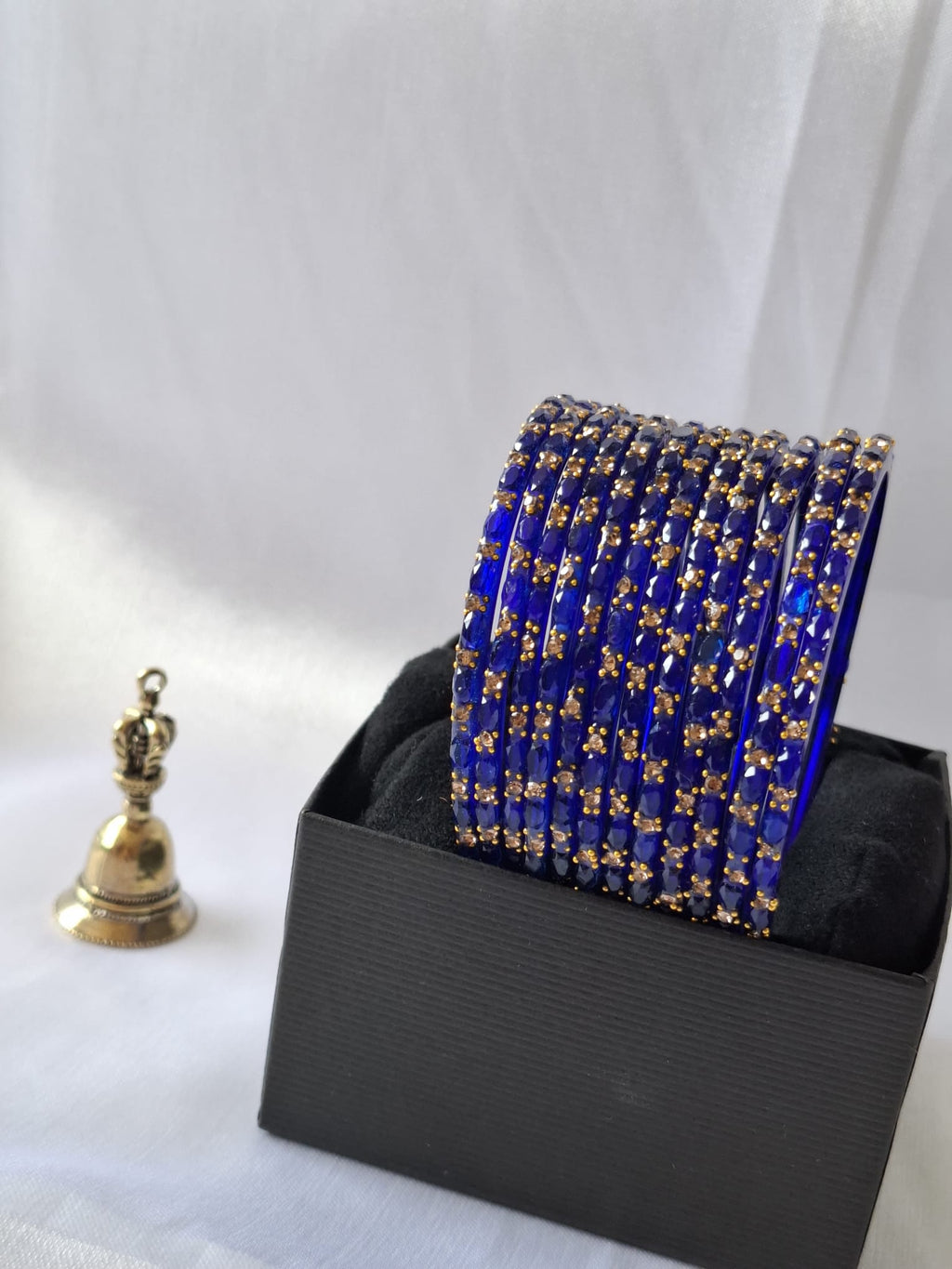 Glass bangles - Royal blue