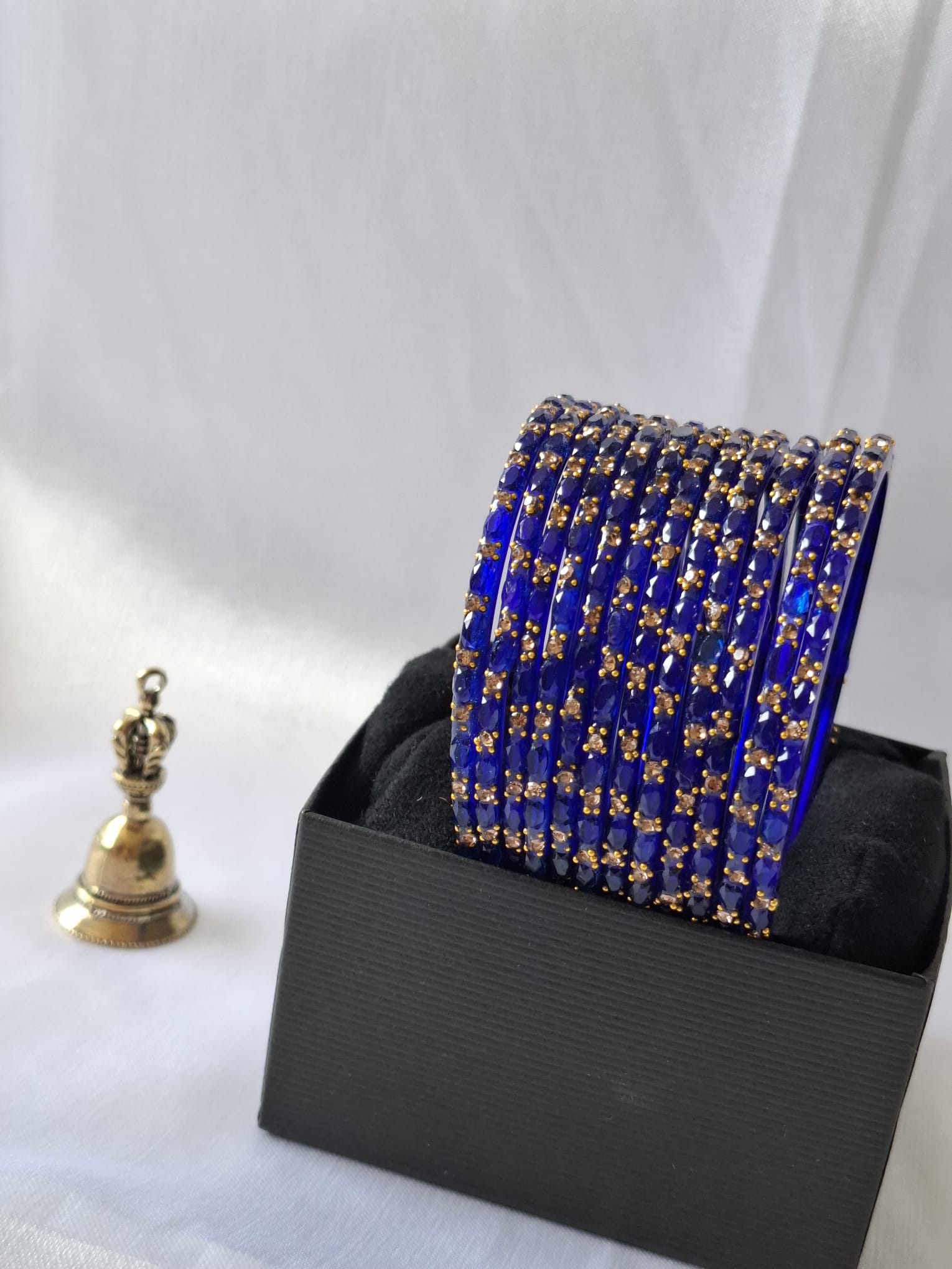 Glass bangles - Royal blue