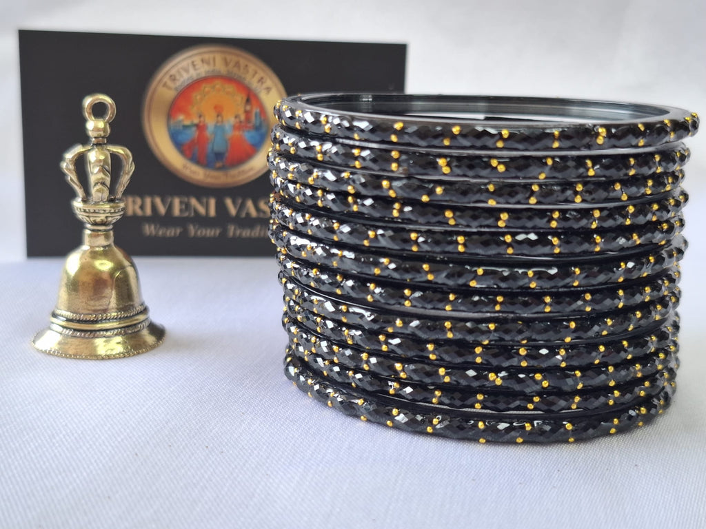 Glass bangles - Black