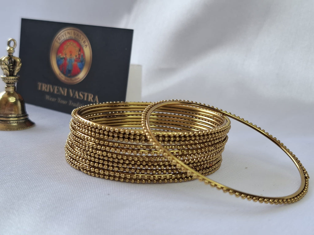 Metal Bangles - Golden