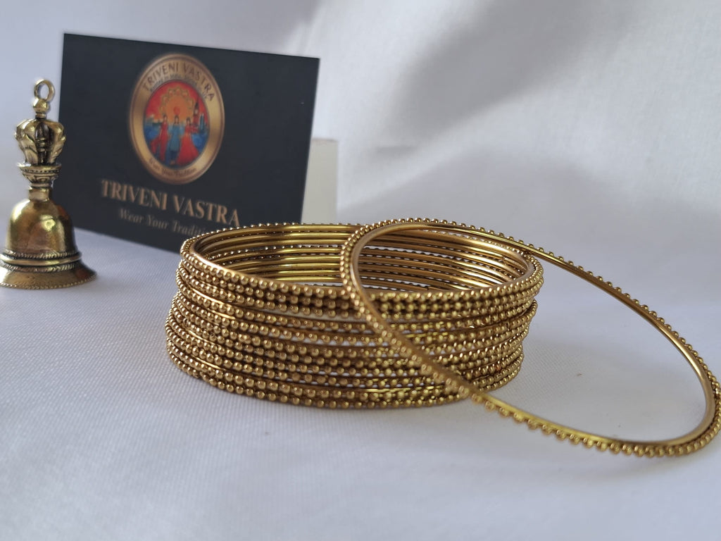 Metal Bangles - Golden