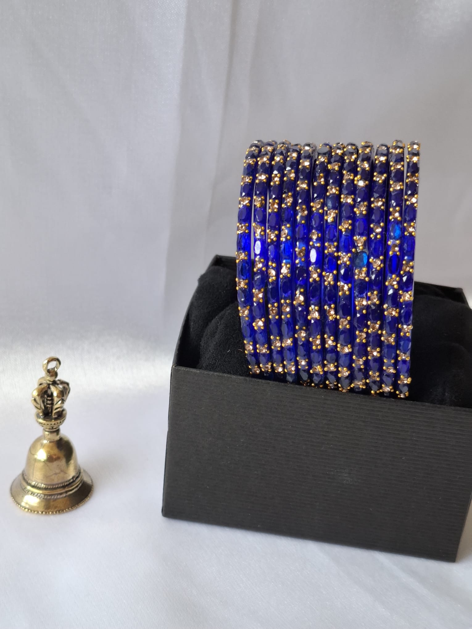 Glass bangles - Royal blue