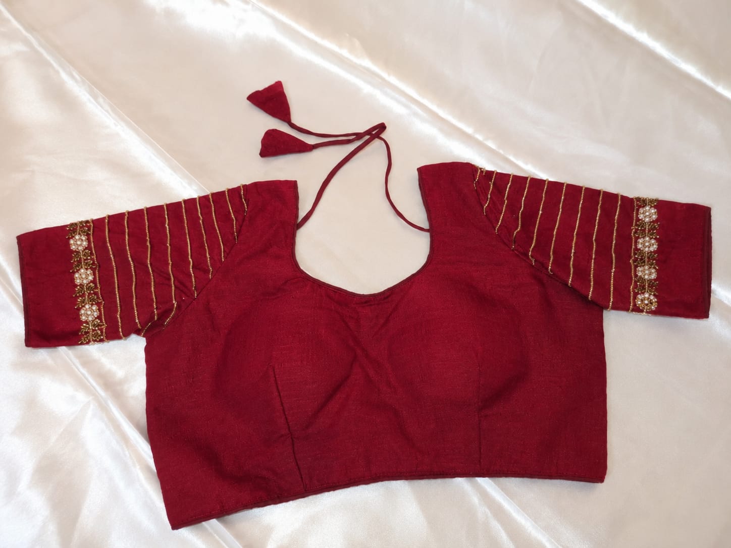 Designer saree blouse- Maroon