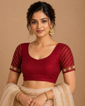 Designer saree blouse- Maroon