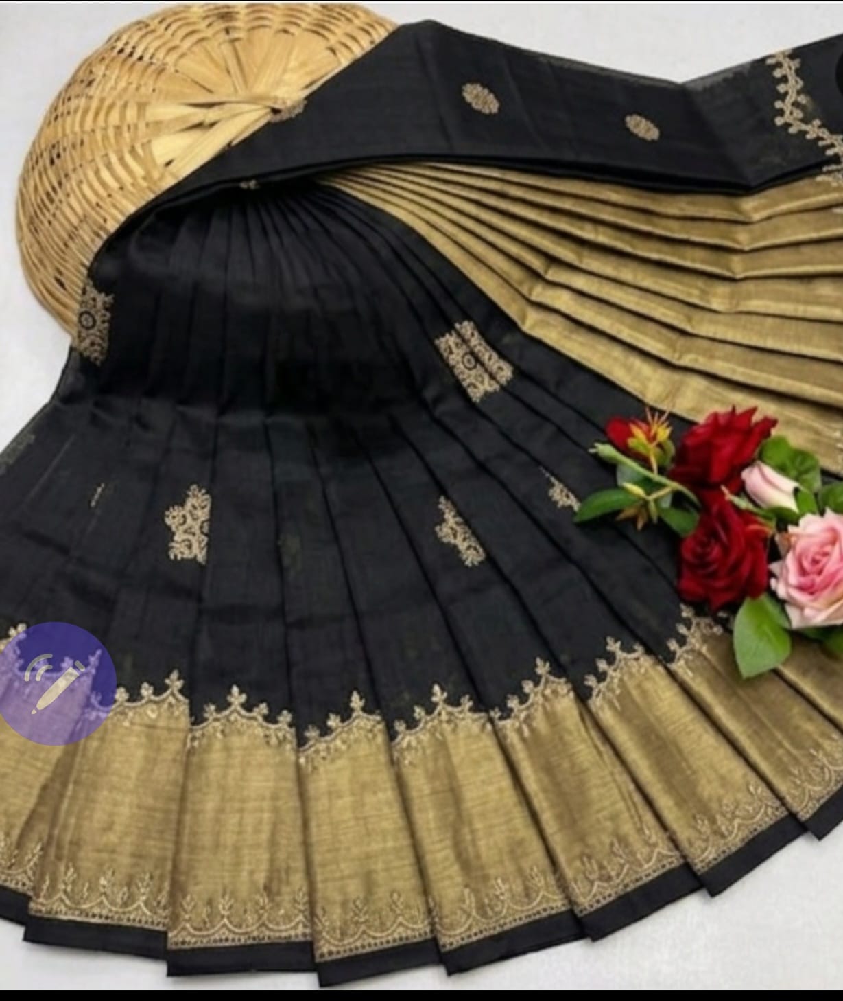 Black & Gold Saree