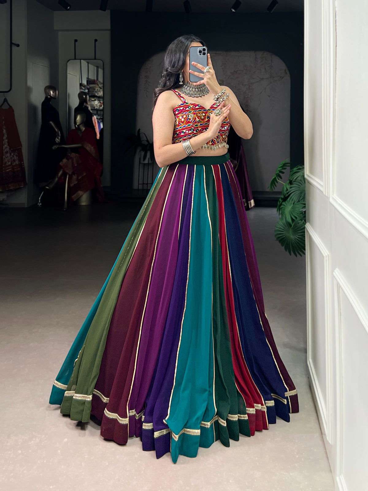 Premium Embroidered Lehenga Set. # Style 19