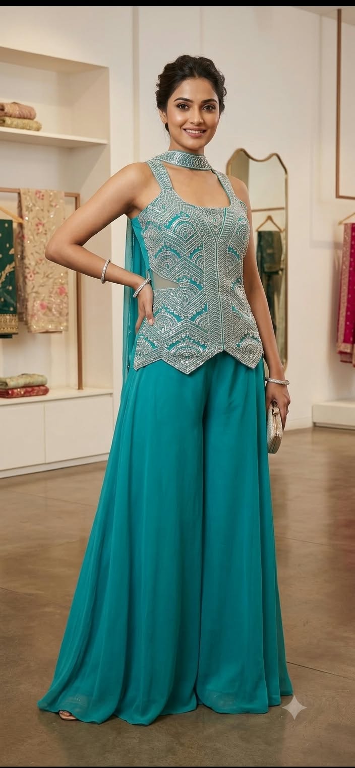 Premium Embroidered Lehenga Set. # Style 6