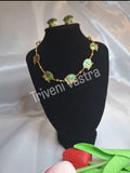 Lotus neklace/choker Green