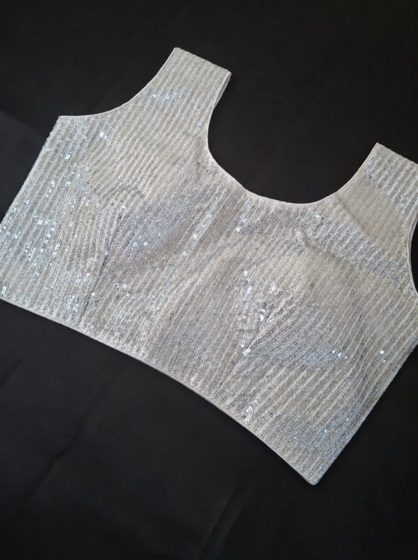 Designer  ready made blouse- silver