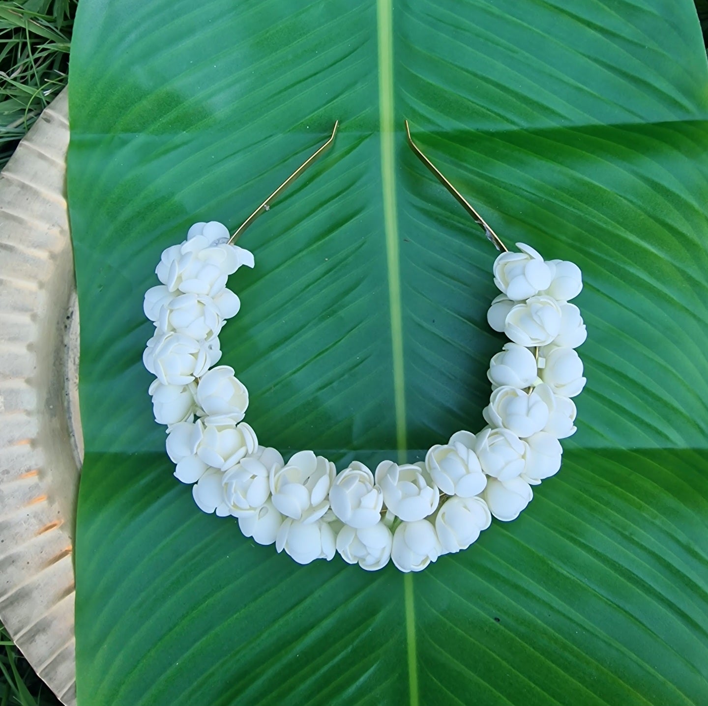 Premium Realistic Artificial Jasmine Flower with hairband for kids