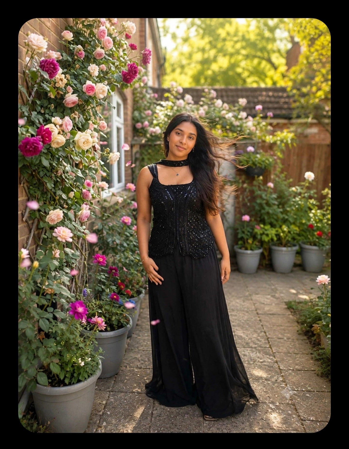 Party wear Lehenga set - Black