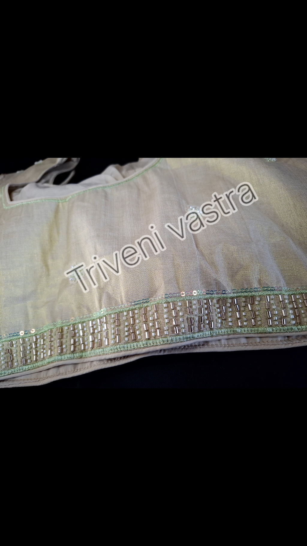 Designer Handwork readymade blouse with side zip