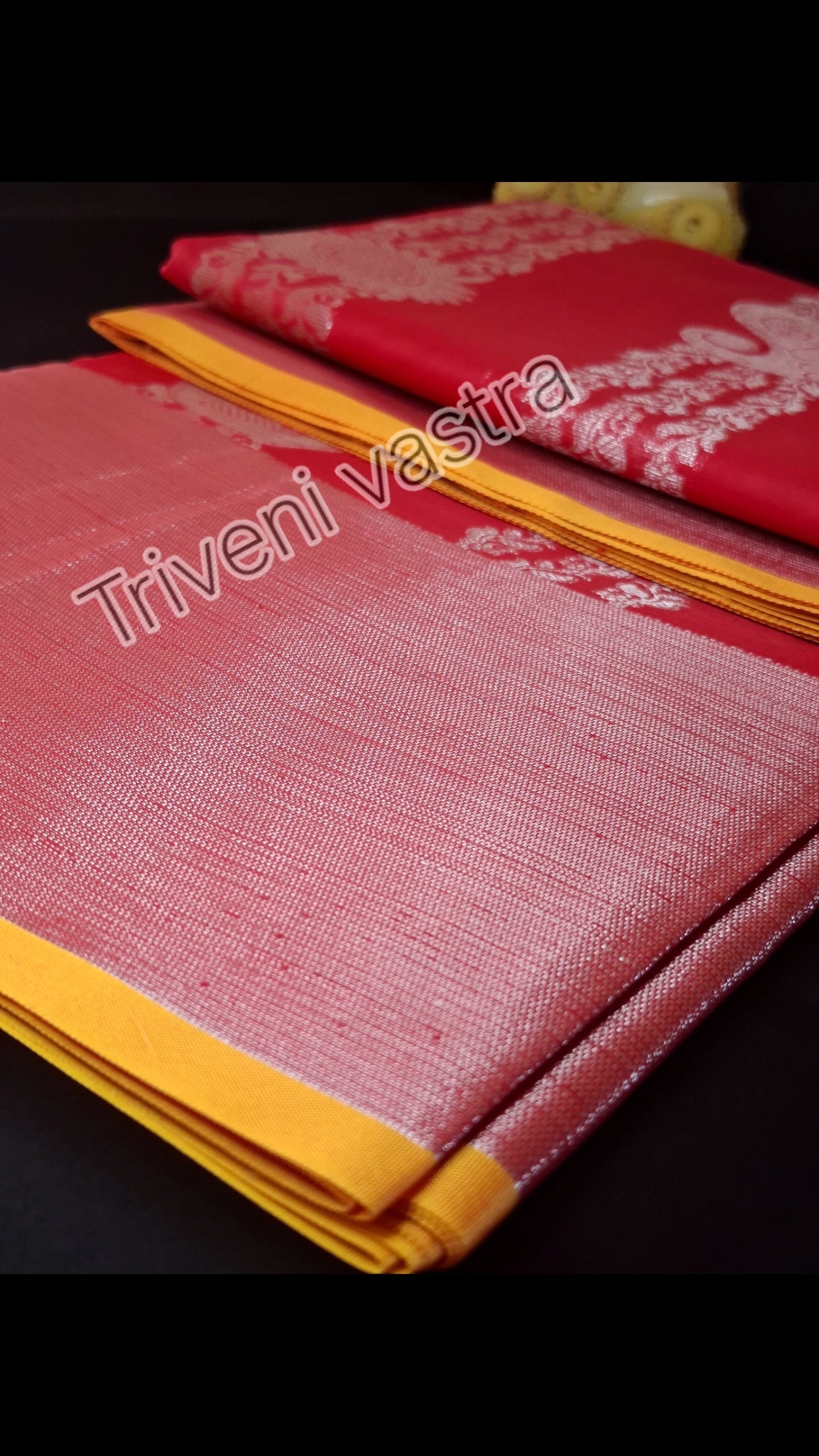 Rich red premium silk saree