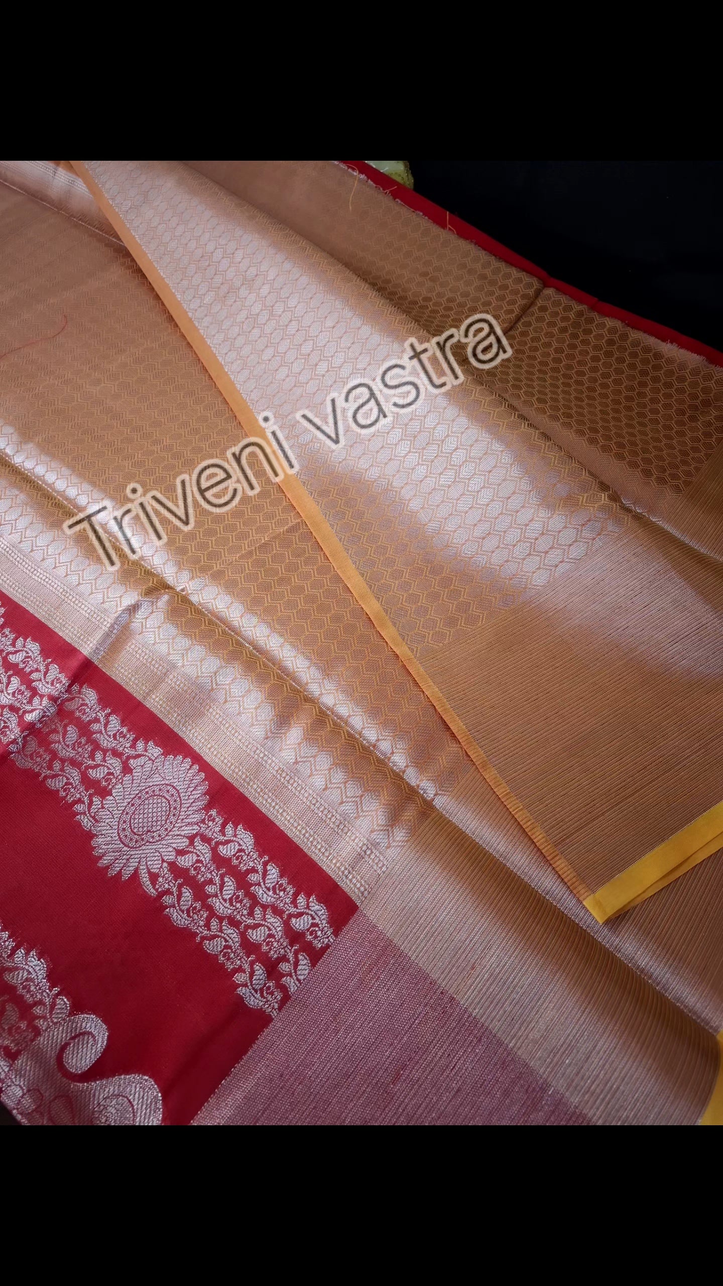 Rich red premium silk saree