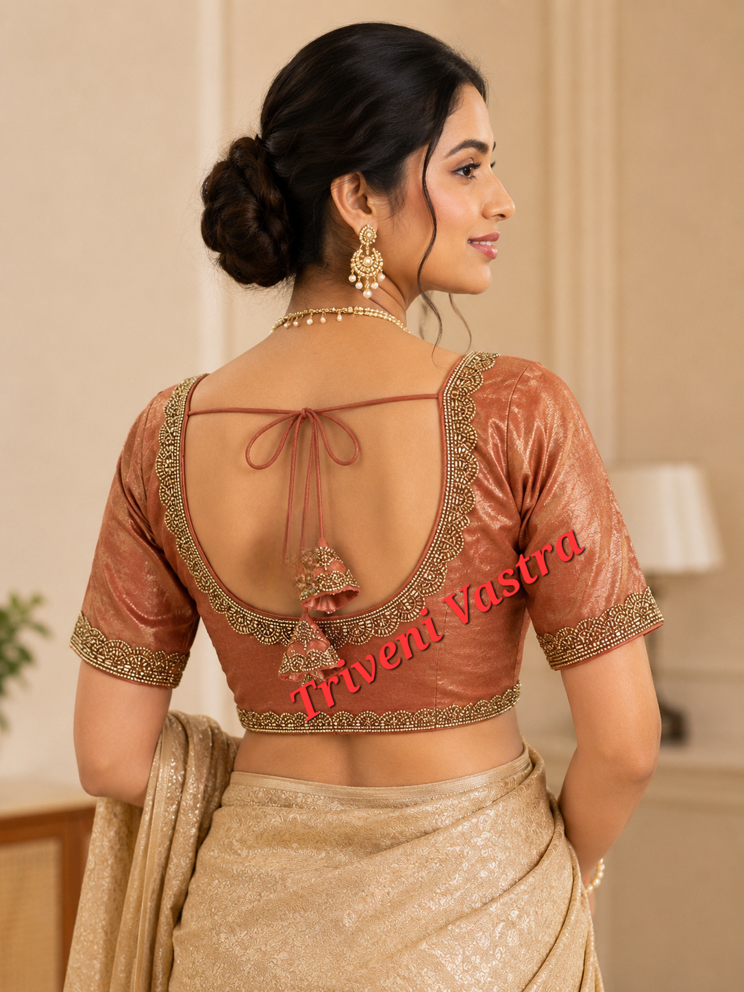 Designer saree blouse
