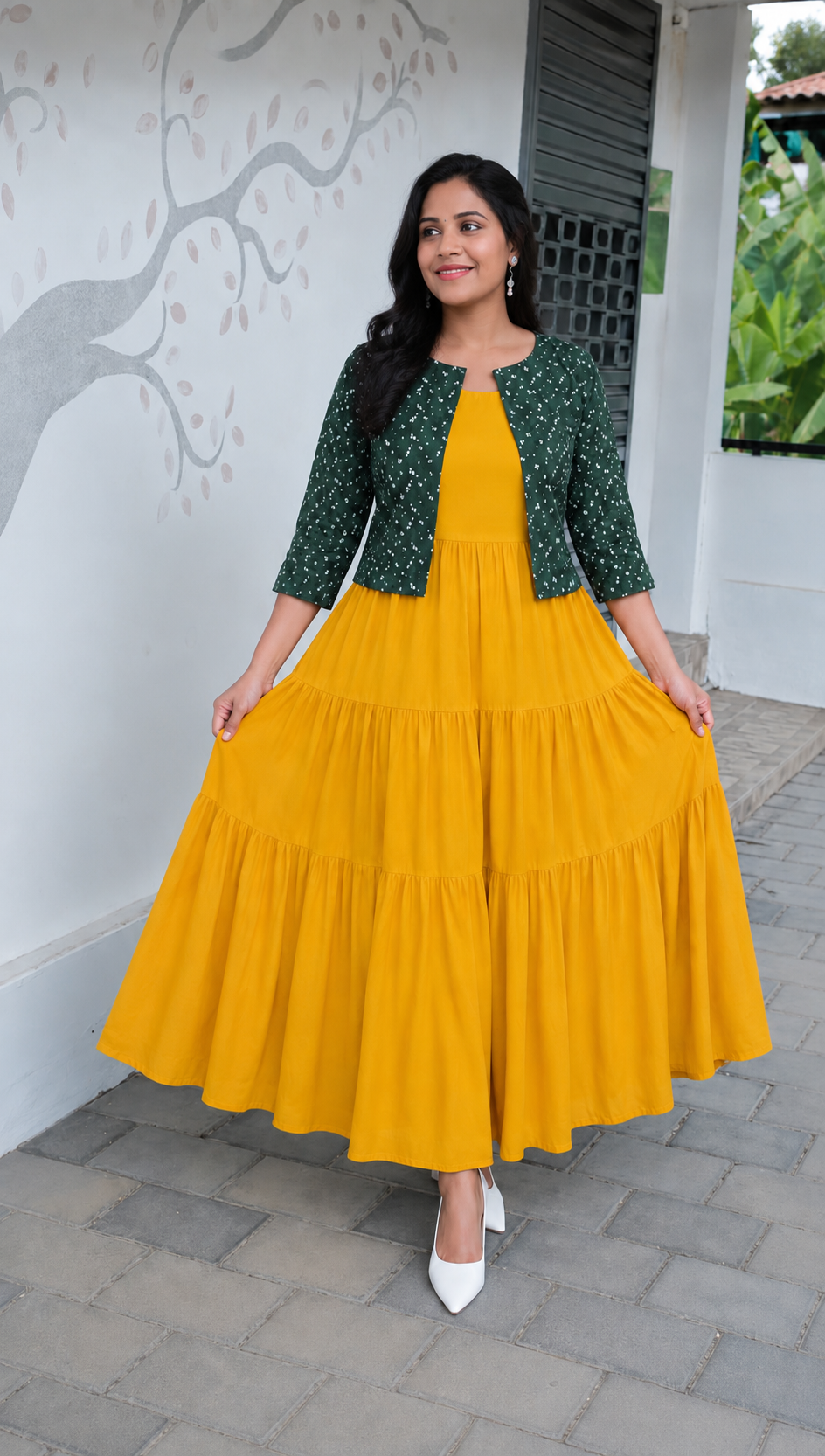 Kurthi& Jacket 2 piece top- XL
