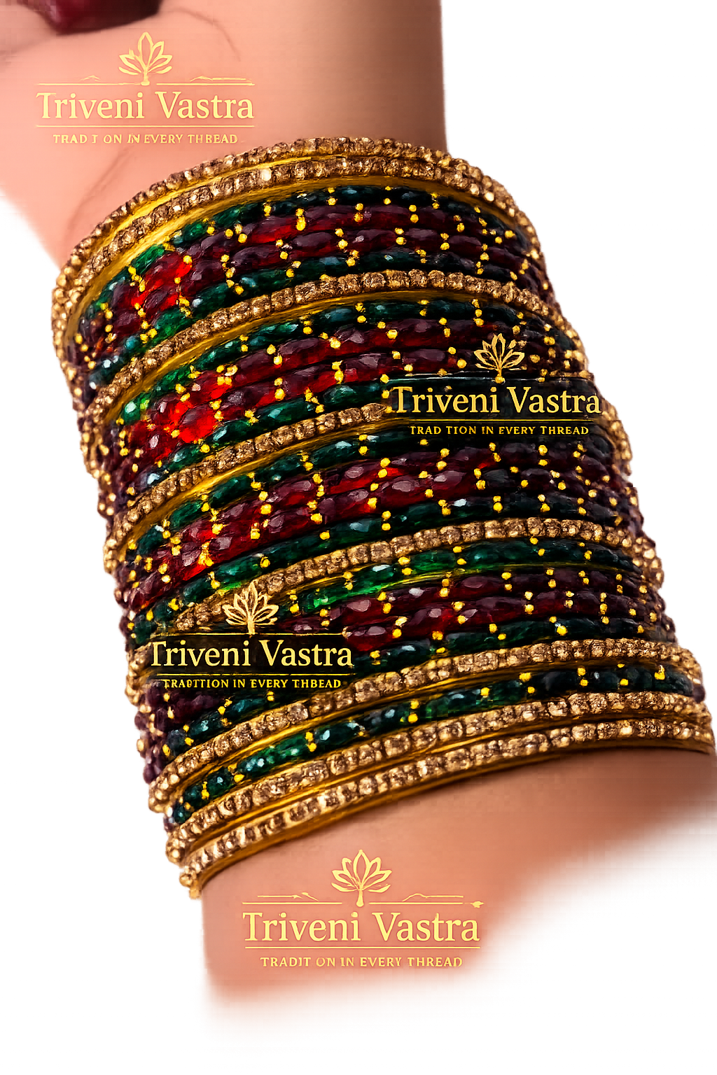 Glass bangles multicoloured