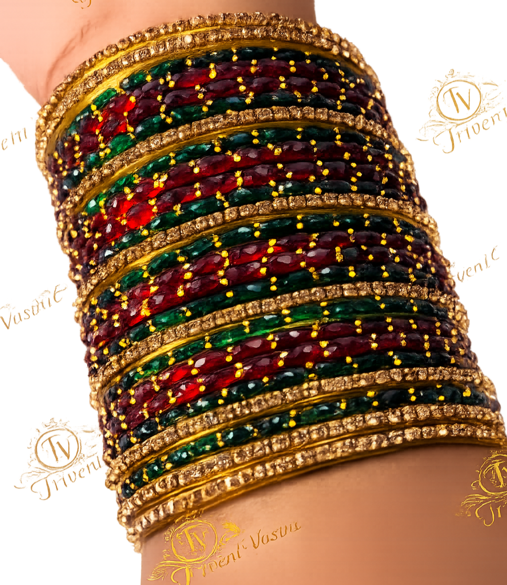 Glass bangles multicoloured