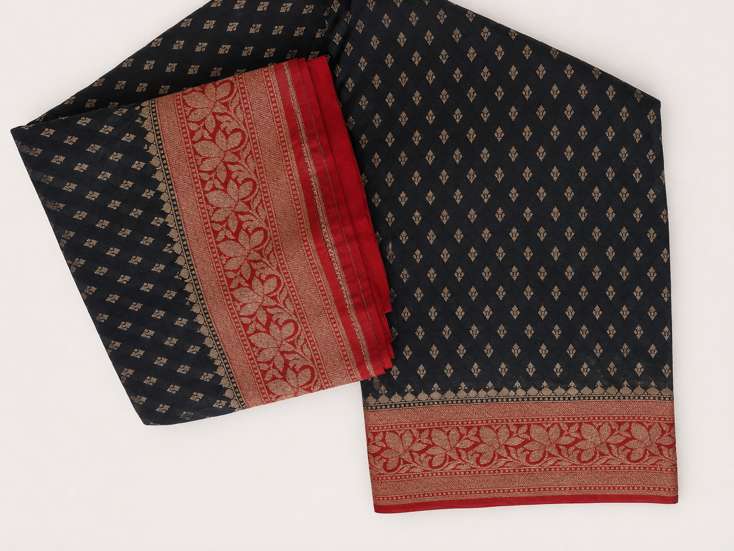 Silk saree Black