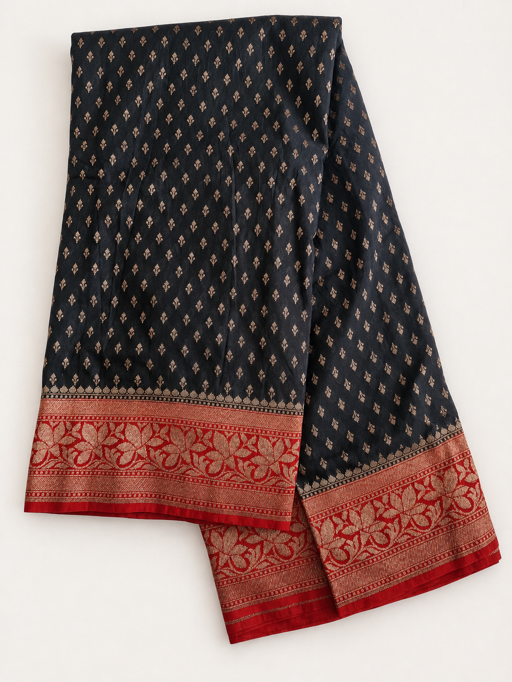 Silk saree Black
