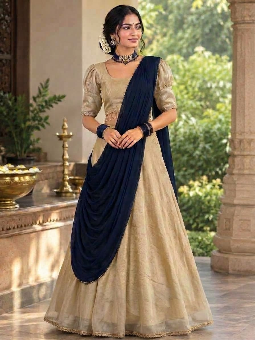 Premium Embroidered Lehenga Set # Style 4
