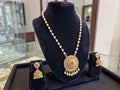 Long necklace with earrings